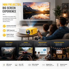 Mini Portable HD LCD LED Projector with HDMI