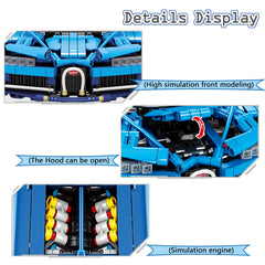 Classic Pull Back Super Sports Car DIY Bricks Set