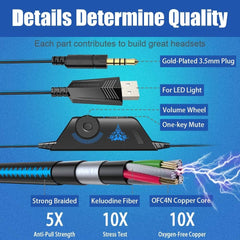 Gaming Headset with Noise Isolating Microphone