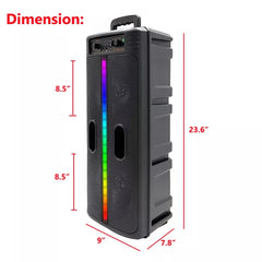 Portable 8-Inch Trolley Speaker