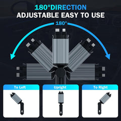 Fast 60W Car Charger with Starlight Roof