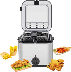 2.5L Electric Deep Fryer with Stainless Steel Body