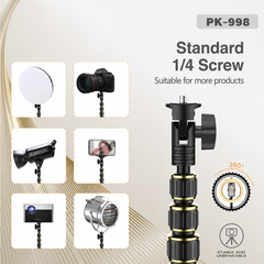 All-in-One 200cm Adjustable Aluminum Tripod Stand