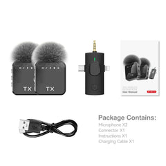 3-in-1 Lavalier Wireless Microphone