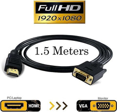 1.5 Meter WGL HDMI Male to VGA Male Video