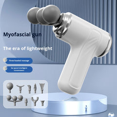 3-Head Mini Portable Massage Gun with 6 Speed Levels