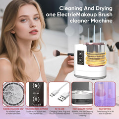 3-in-1 Electric Makeup Brush Cleaner & Dryer with USB Charging