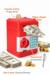 Electronic Money Bank for Kids Password