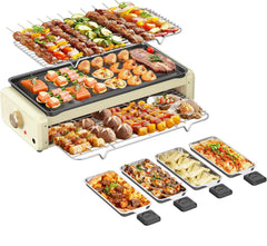 Electric Smokeless Grill Nonstick Indoor
