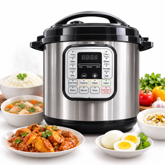 13L Stainless Steel Electric Pressure Cooker Multi-Function Slow Cooker