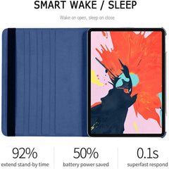iPad Pro 12.9" Case (2015-2017) - 360° Rotating Wallet Folio with Auto Wake/Sleep