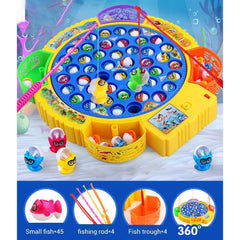Fishing Game Electronic Musical Rotating Toy