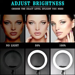 21-Inch Selfie Ring Light with Tripod Stand