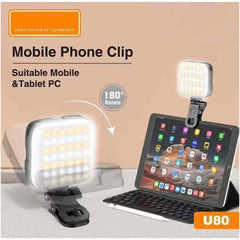 U80 LED RGB Phone Light Mini Portable Fill