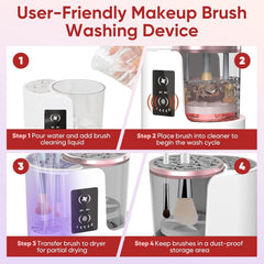 3-in-1 Electric Makeup Brush Cleaner & Dryer with USB Charging