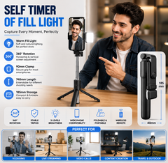 Selfie Stick, Bluetooth Extendable Selfie Stick