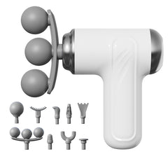 3-Head Mini Portable Massage Gun with 6 Speed Levels