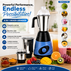 550W Mixer Grinder with 3 Stainless Steel Jars
