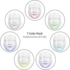 7-Color LED Light Therapy Face Mask