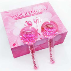 2-Pcs Facial Ice Globes. Cryo roller balls to reduce puffiness