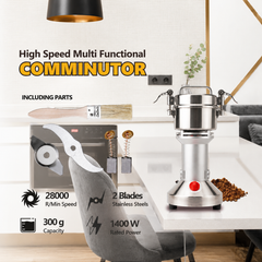 High-Speed Multifunction Electric Grinder 1400W 300g