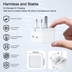 35W Dual USB-C PD Fast Charger