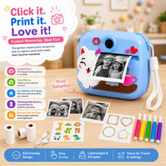 Kids Instant Print Digital Camera with 1080P Video