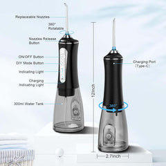 Cordless Water Dental Flosser 5 Cleaning
