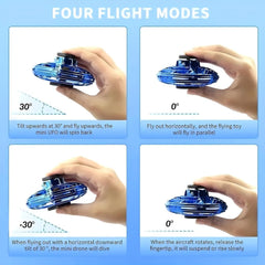 UFO Hand Controlled Mini Drone LED flying fidget spinner