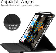 360° Rotating Case for iPad Pro 12.9" (2018-2022) - Auto Sleep/Wake Cover with Pencil Holder