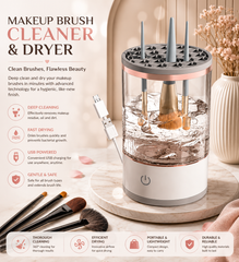 3-in-1 Automatic Makeup Brush Cleaning