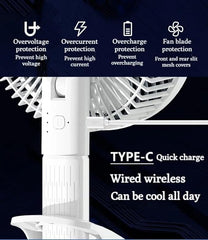 Handheld Rechargeable USB Portable Fan