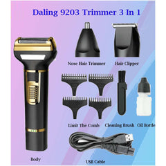 3-in-1 Professional Hair Clippers for Men