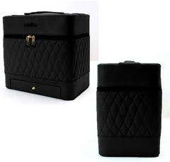 Leather Triple Makeup Case