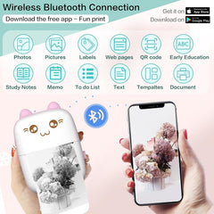 Portable Mini Sticker Printer