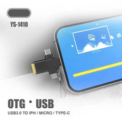 YS-1410 3-in-1 OTG Adapter USB 3.0, SD/TF