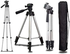 Black and Silver 50-Inch Camera Tripod Stand