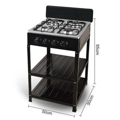 4-Burner Outdoor Gas Stove with Detachable
