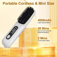 Wireless Hair Straightening Comb
