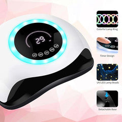 UV LED 168W Nail Lamp - Professional Nail