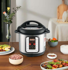 6L Electric Pressure Cooker with Programmable Cooking Controls