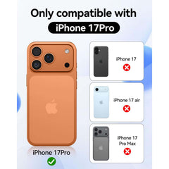 Crystal Clear Case for iPhone 17 Pro 6.3"