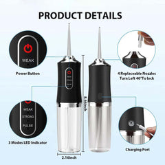 Cordless Electric Water Flosser 3-mode portable oral