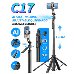 C17 AI Face Tracking Selfie Stick & Tripod