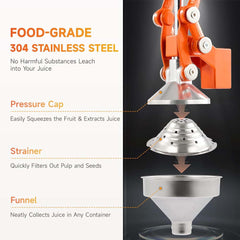 Hand Press Manual Citrus Juicer