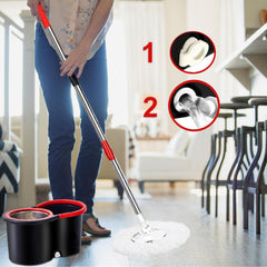 Easy Spin Mop and Bucket Set with 360°