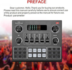 Elite V9 Sound Card & BM800 Pro Microphone