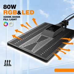 RGB LED Panel Fill Light with Adjustable Brightness