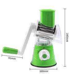 3-in-1 Manual Rotary Vegetable Drum Cutter