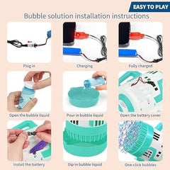 108 Holes Bubble Machine Gun